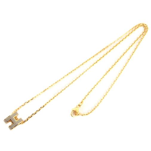 HERMES（エルメス） ミニポップHネックレス ゴールドプレーテッド