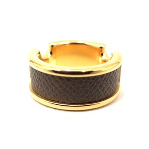 ❤未使用品❤オランプリングPM Sサイズ エトゥープｘPゴールド金具 エルメス HERMES エルメス リング オランプ PM ゴールドプレーテッド