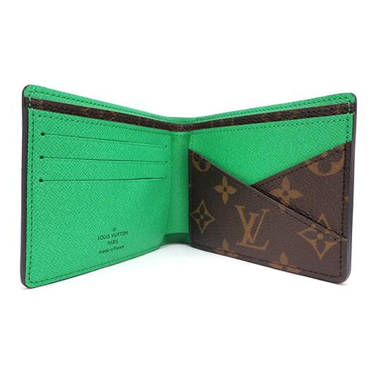 ルイヴィトン モノグラム ミュルティプル カードケース 緑 財布 マカサー ルイヴィトン モノグラム ミュルティプル カードケース 緑 財布