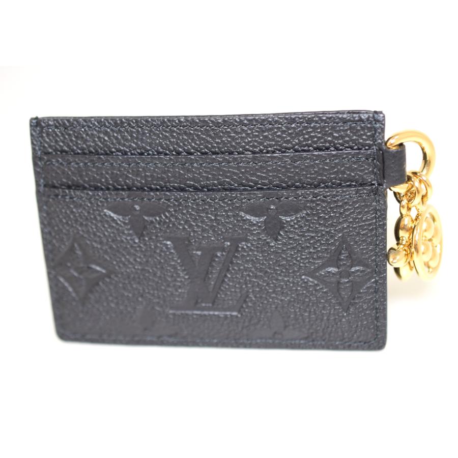 LOUIS VUITTON ルイ・ヴィトン ポルト カルト・LV チャーム カードケース アンプラント ノワール M82132の画像