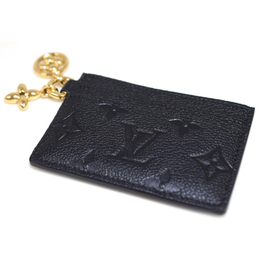 【美品】ヴィトン　カードケース　M82132 ポルトカルトLVチャーム ギフトにも☆】LV カードケース ポルト カルト LV チャーム (Louis