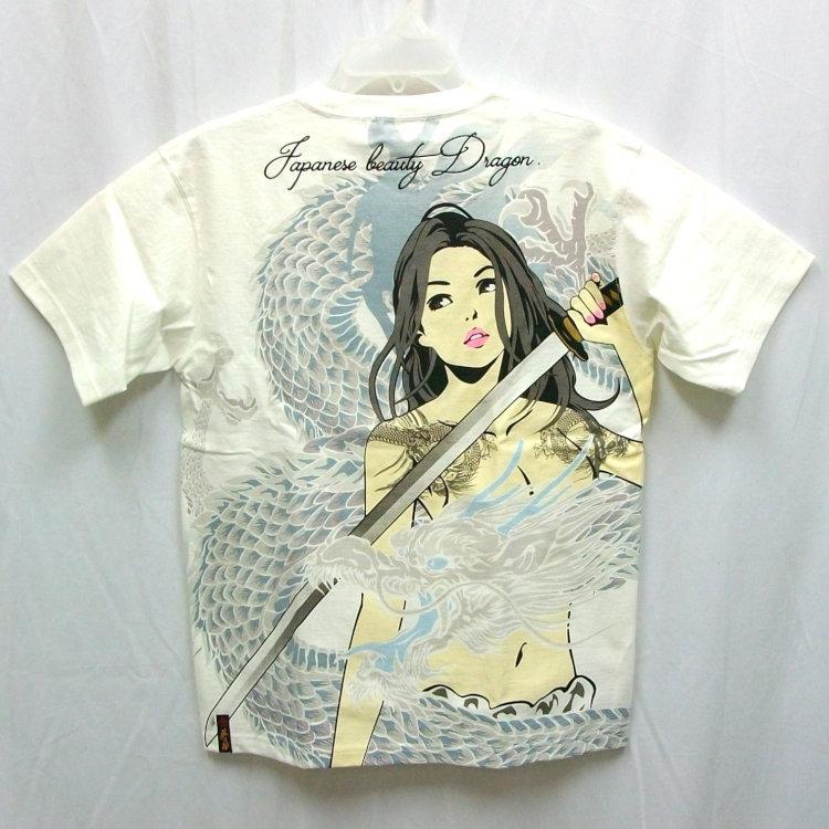 抜刀娘 ばっとうむすめ半袖Tシャツ 232045 結愛 龍の化身 和柄 和