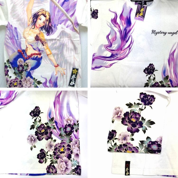 抜刀娘 ばっとうむすめ半袖Tシャツ 232830 凛Angel 和柄 和 女の子 |  | 03