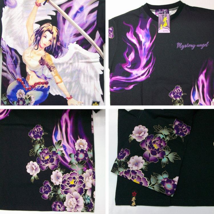 抜刀娘 ばっとうむすめ半袖Tシャツ 232830 凛Angel 和柄 和 女の子 |  | 06