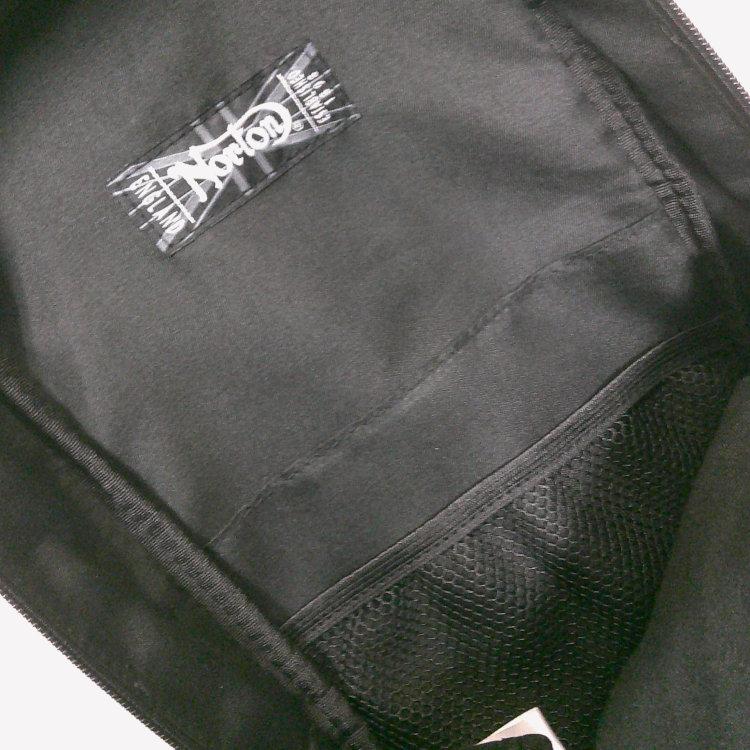 未使用NORTON ノートン トートバッグ 黒 肩がけ バイカー バッグ