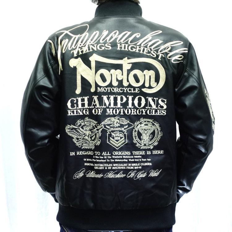 ノートン（NORTON） Norton MAXデザイン衿スタンドリブPU中綿