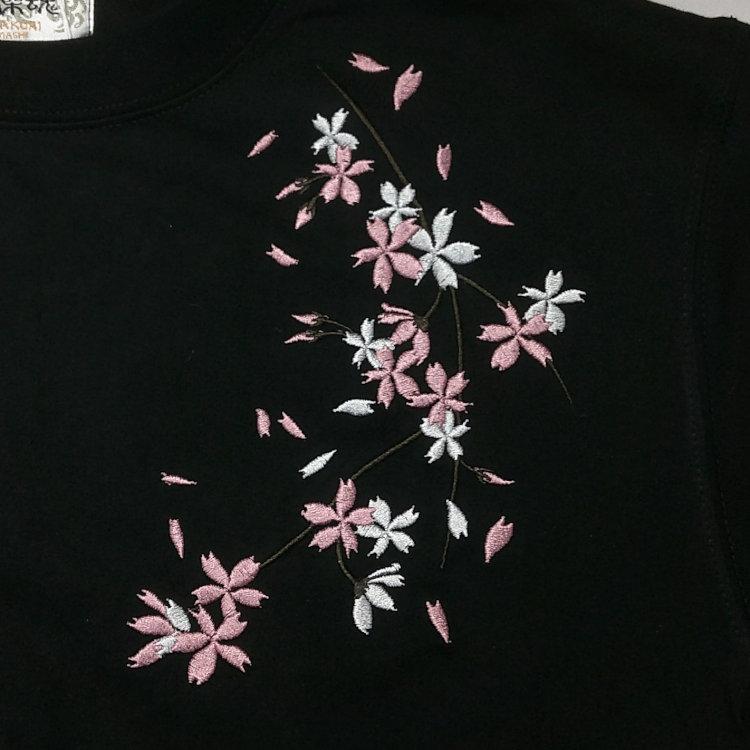 絡繰魂 からくりだましい 桜吹雪ロンT 長袖Tシャツ 261041 和柄 | 絡繰魂 | 05