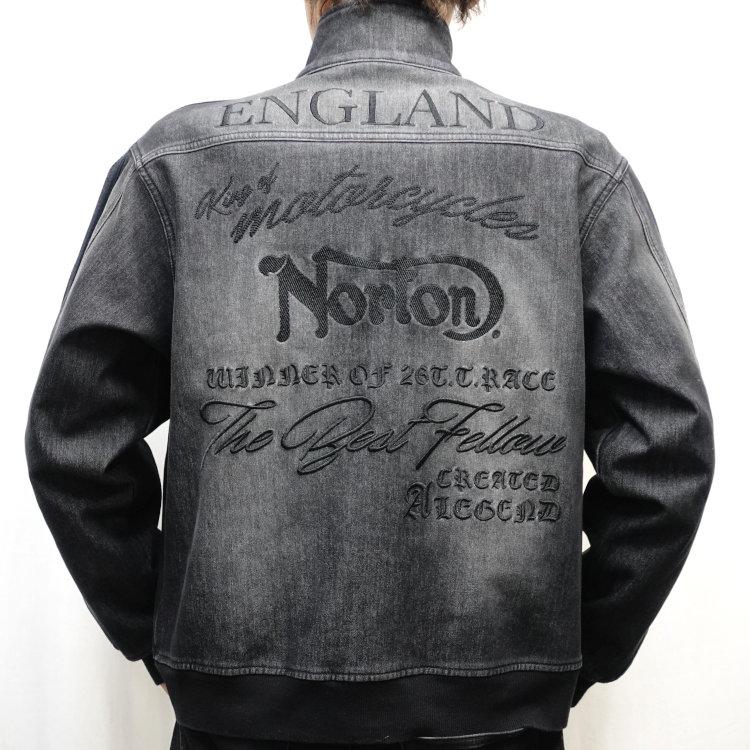 ノートン Norton 防風スタンドネック畝刺繍デニムジャケット 261N1602 アメカジ バイカー バイク ロッカーズ | ノートン | 02