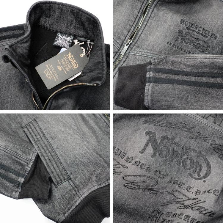 ノートン Norton 防風スタンドネック畝刺繍デニムジャケット 261N1602 アメカジ バイカー バイク ロッカーズ | ノートン | 06