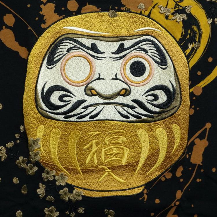 和柄Tシャツ 絡繰魂 からくりだましい 幸運達磨半袖Tシャツ 262076 | 絡繰魂 | 07
