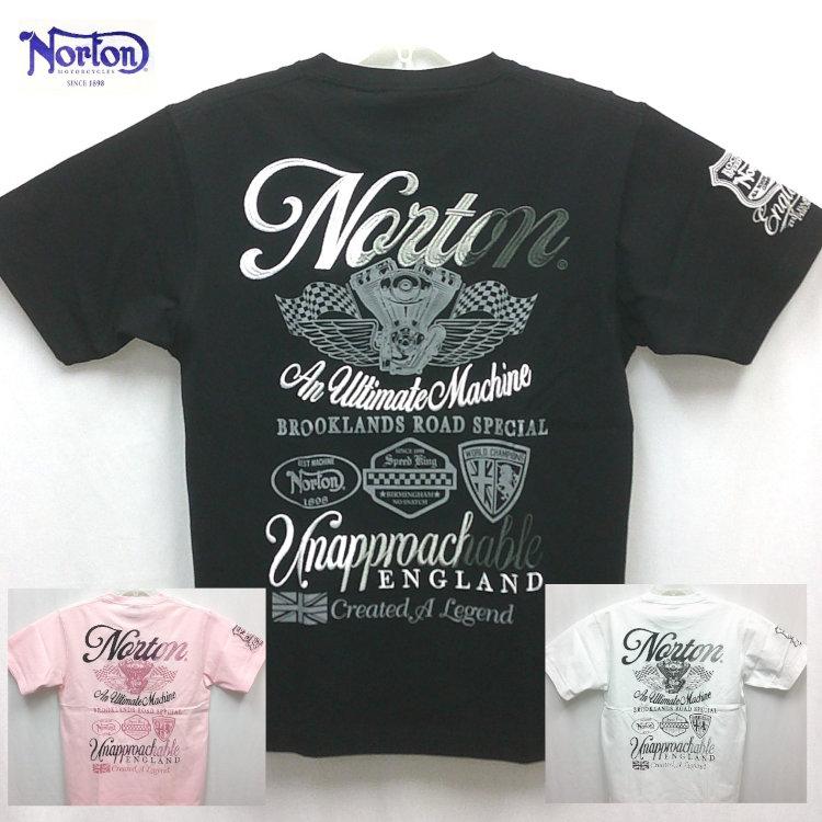ノートン（NORTON） グラデ刺繍半袖Tシャツ 262N1011 アメカジ