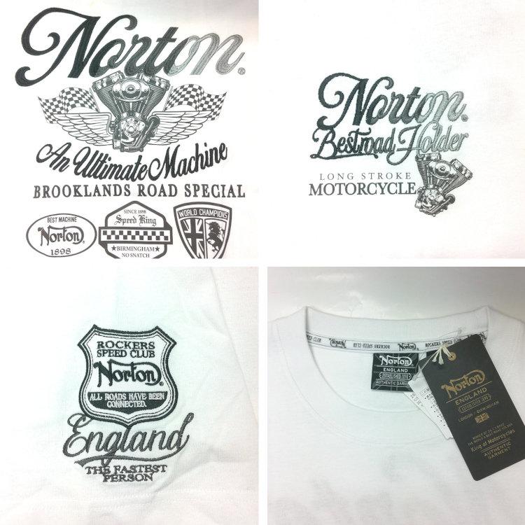 ノートン（NORTON） グラデ刺繍半袖Tシャツ 262N1011 アメカジ