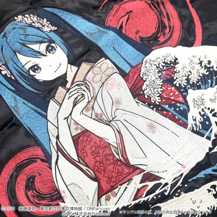 初音ミク×絡繰魂 コラボリバーシブルスカジャン 264016 初音ミク×北斎スカジャン 其ノ参 ボーカロイド | 絡繰魂 | 04