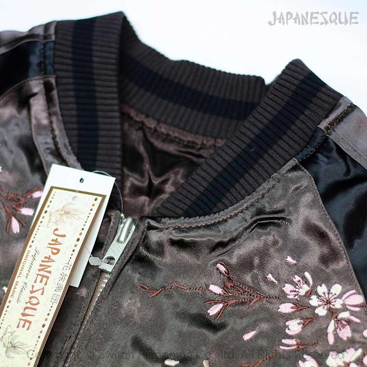 JAPANESQUE ジャパネスク 桜出目金 スカジャン 3RSJ-015/和柄 : SCRIPT