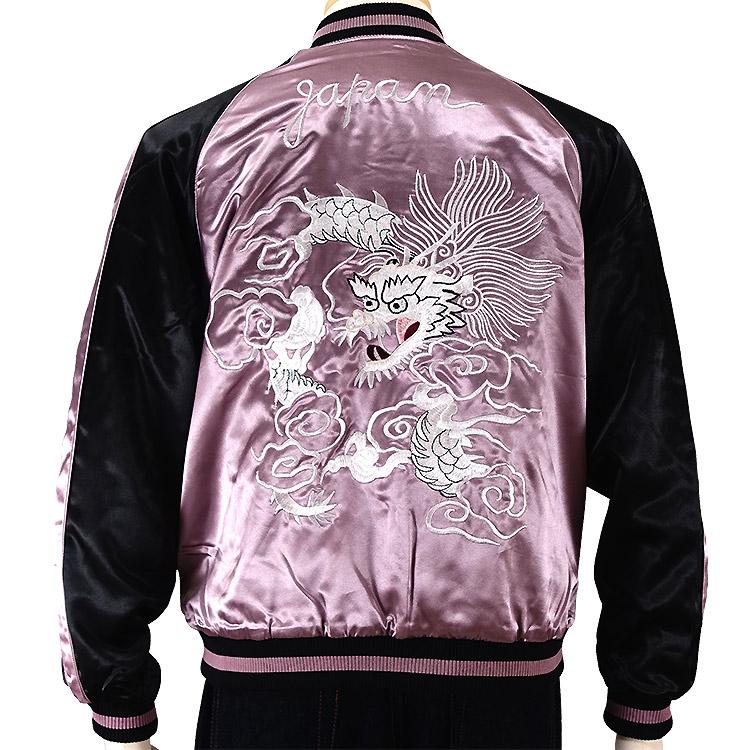 スカジャン Japanesque ジャパネスク 白龍 3rsj 551 和柄 龍虎 日本地図柄 定価の ｏｆｆ