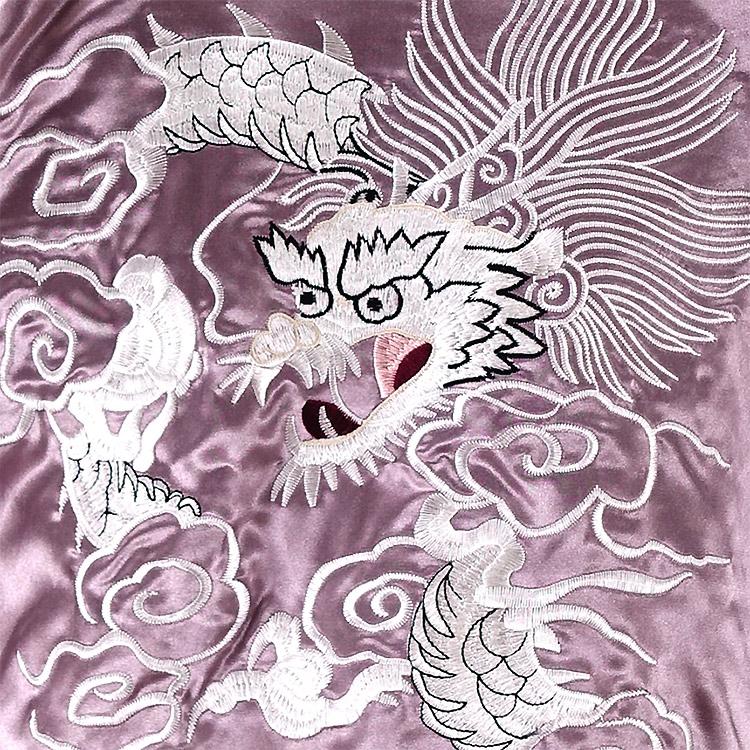 スカジャン JAPANESQUE ジャパネスク 白龍 3RSJ-551/和柄 龍虎 日本