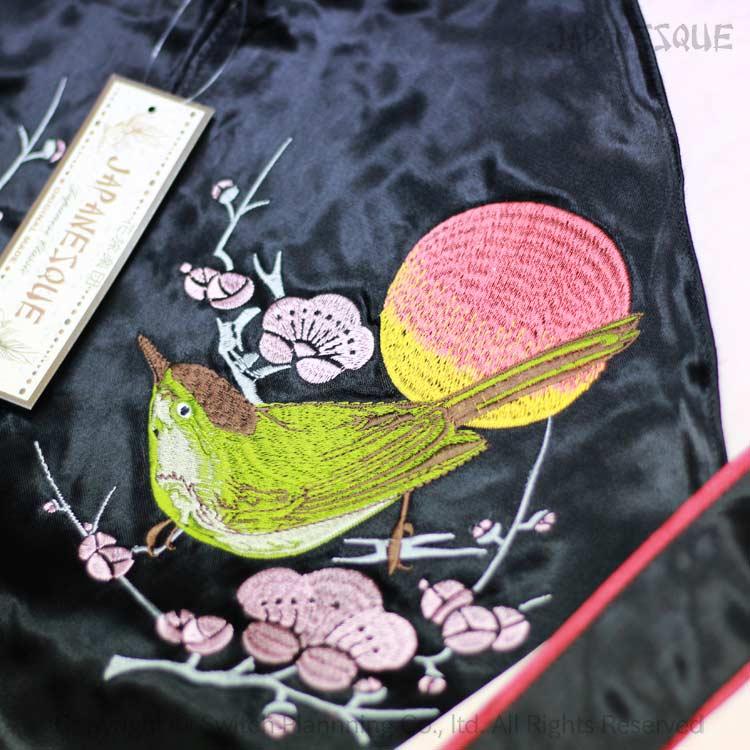 スカジャン ジャパネスク JAPANESQUE 梅に鶯 富士と朝日 袖流水柄