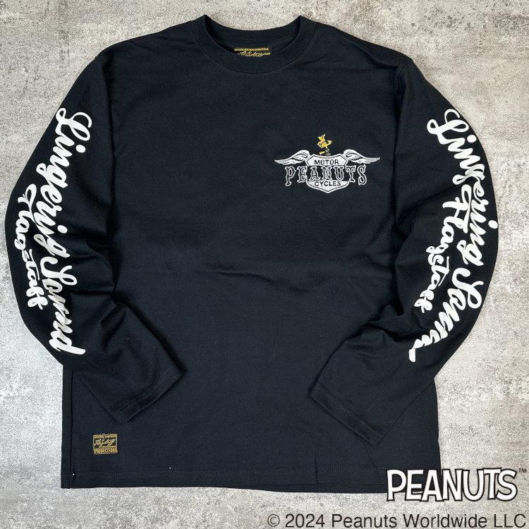 SNOOPY スヌーピーxFLAGSTAFFコラボ長袖Tシャツ ロンT 443070