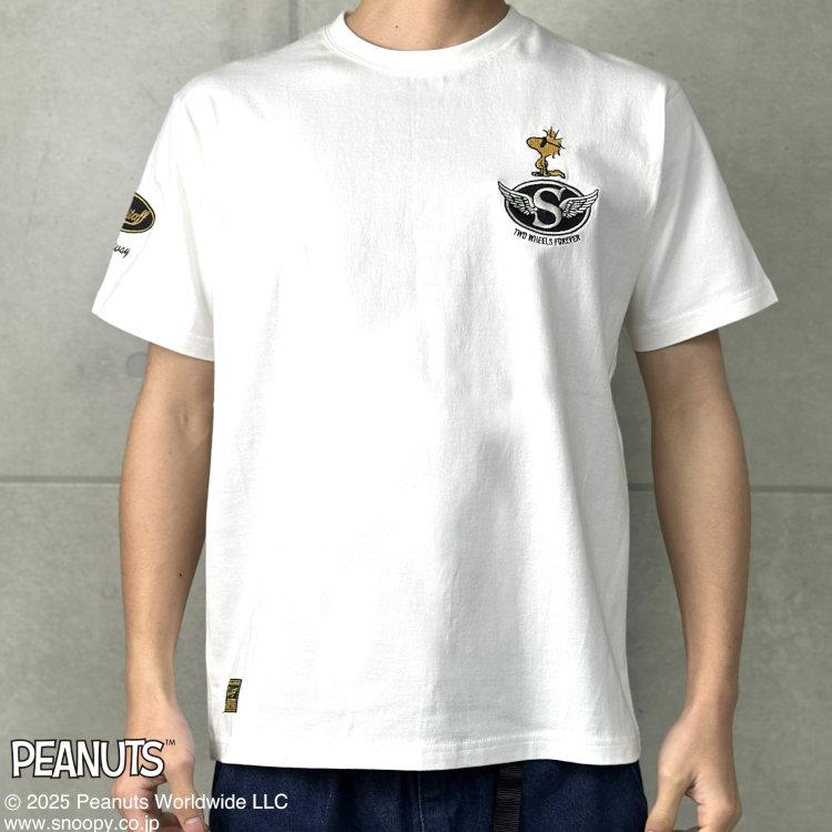 SNOOPY（スヌーピー） スヌーピーxFLAGSTAFFコラボ半袖Tシャツ 452094