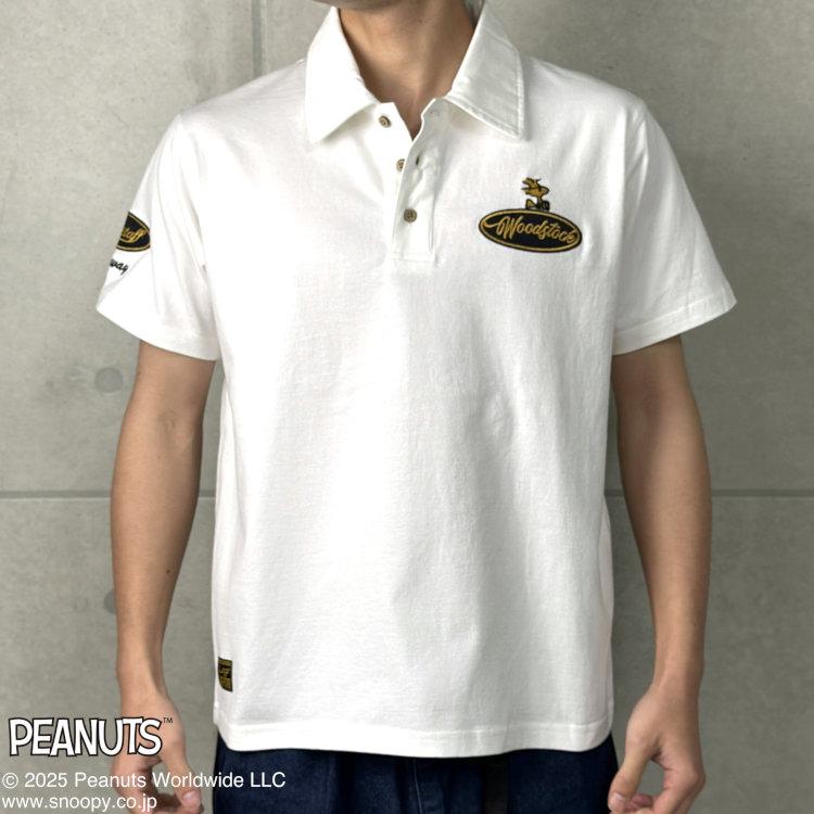 スヌーピー ポロシャツ 452095 SNOOPY BIKER 黒 XL バイク スヌーピー ポロシャツ 452095 SNOOPY BIKER 黒 XL バイク