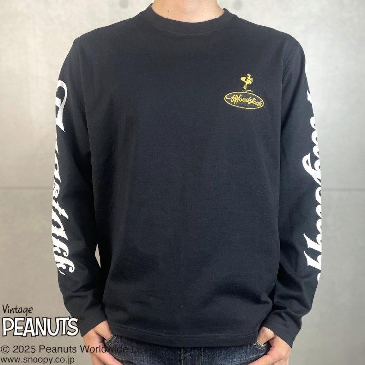 SNOOPY（スヌーピー） スヌーピーxFLAGSTAFFコラボ長袖Tシャツ ロンT 