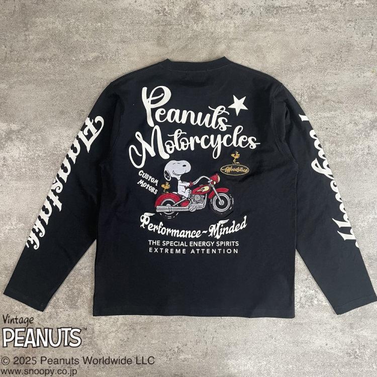 SNOOPY（スヌーピー） スヌーピーxFLAGSTAFFコラボ長袖Tシャツ ロンT 