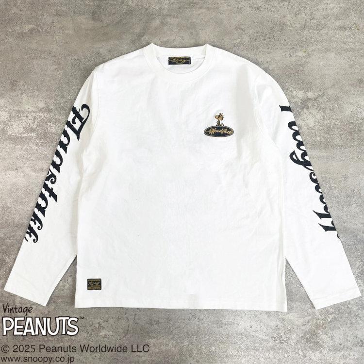 SNOOPY（スヌーピー） スヌーピーxFLAGSTAFFコラボ長袖Tシャツ ロンT