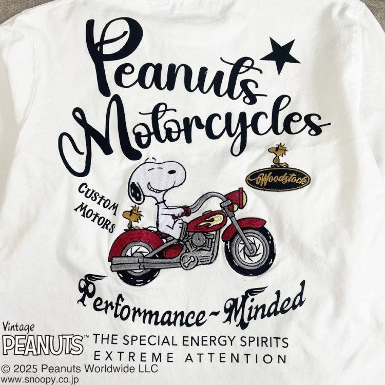 SNOOPY（スヌーピー） スヌーピーxFLAGSTAFFコラボ長袖Tシャツ ロンT