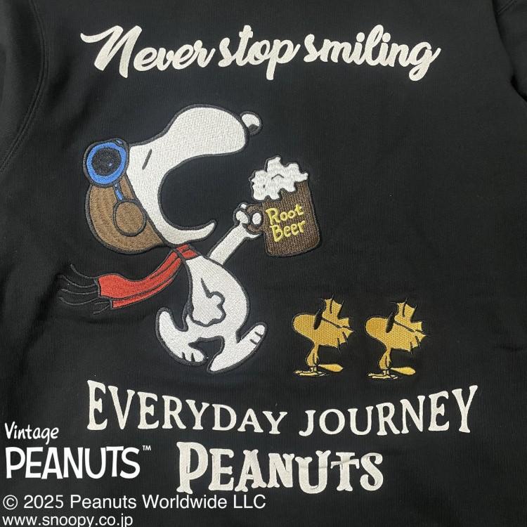 SNOOPY スヌーピーxFLAGSTAFFコラボスウェットパーカー 461012 ROOT BEER アメカジ  キャラクター PEANUTS | SNOOPY | 04