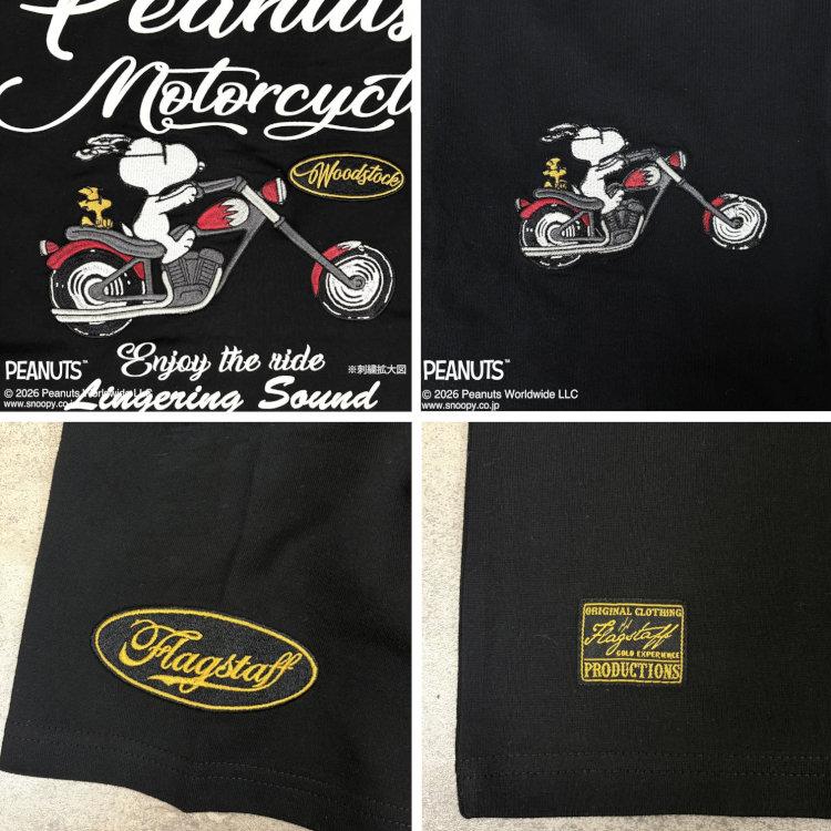 SNOOPY（スヌーピー） スヌーピーxFLAGSTAFFコラボ半袖Tシャツ 462021
