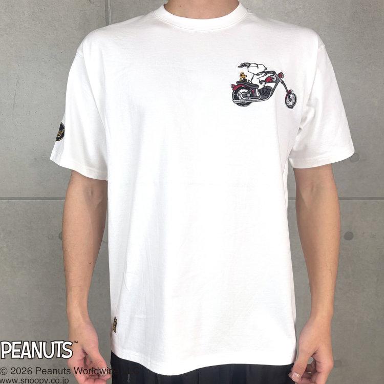 SNOOPY（スヌーピー） スヌーピーxFLAGSTAFFコラボ半袖Tシャツ 462021