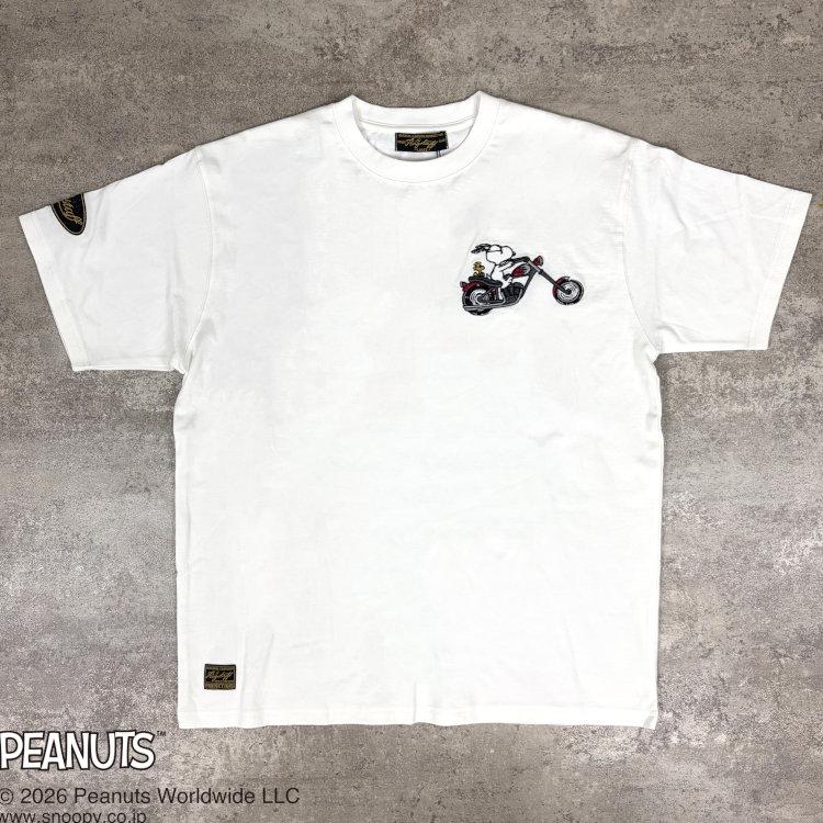 SNOOPY（スヌーピー） スヌーピーxFLAGSTAFFコラボ半袖Tシャツ 462021