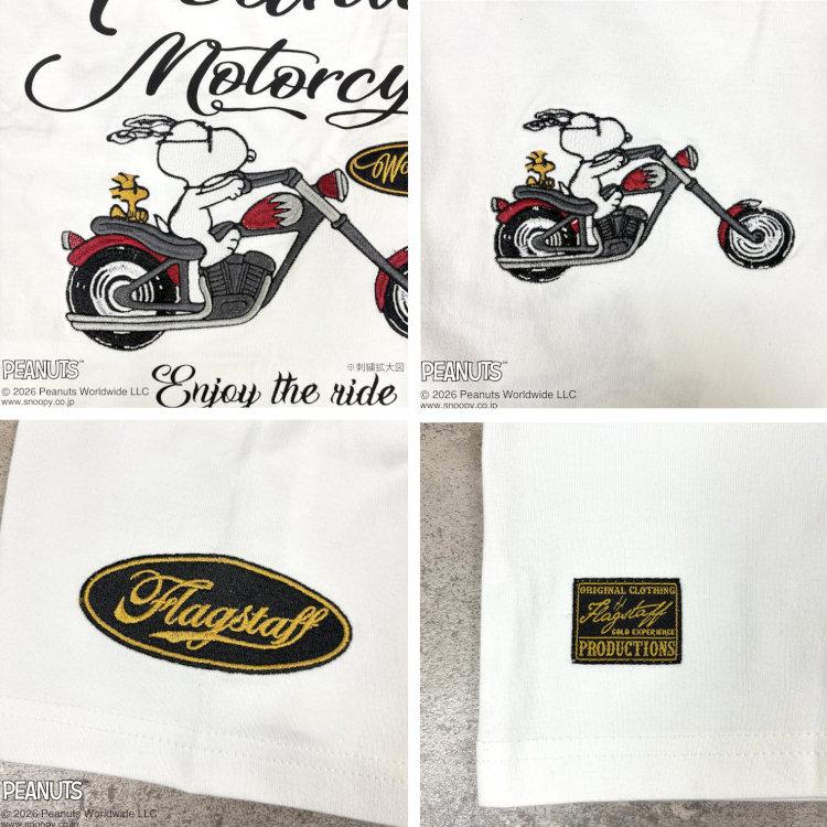 SNOOPY（スヌーピー） スヌーピーxFLAGSTAFFコラボ半袖Tシャツ 462021