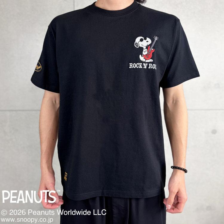 SNOOPY（スヌーピー） スヌーピーxFLAGSTAFFコラボ半袖Tシャツ 462030