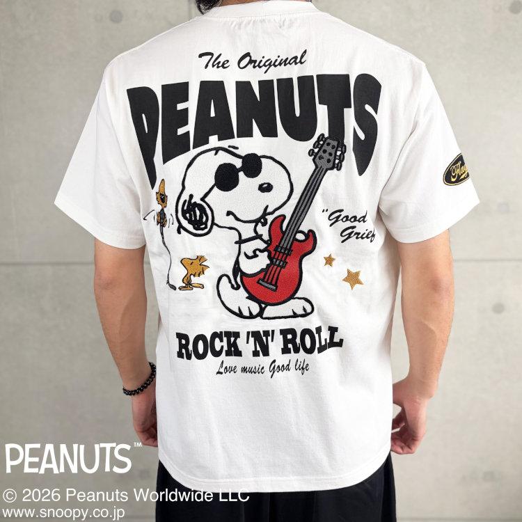 SNOOPY（スヌーピー） スヌーピーxFLAGSTAFFコラボ半袖Tシャツ 462030