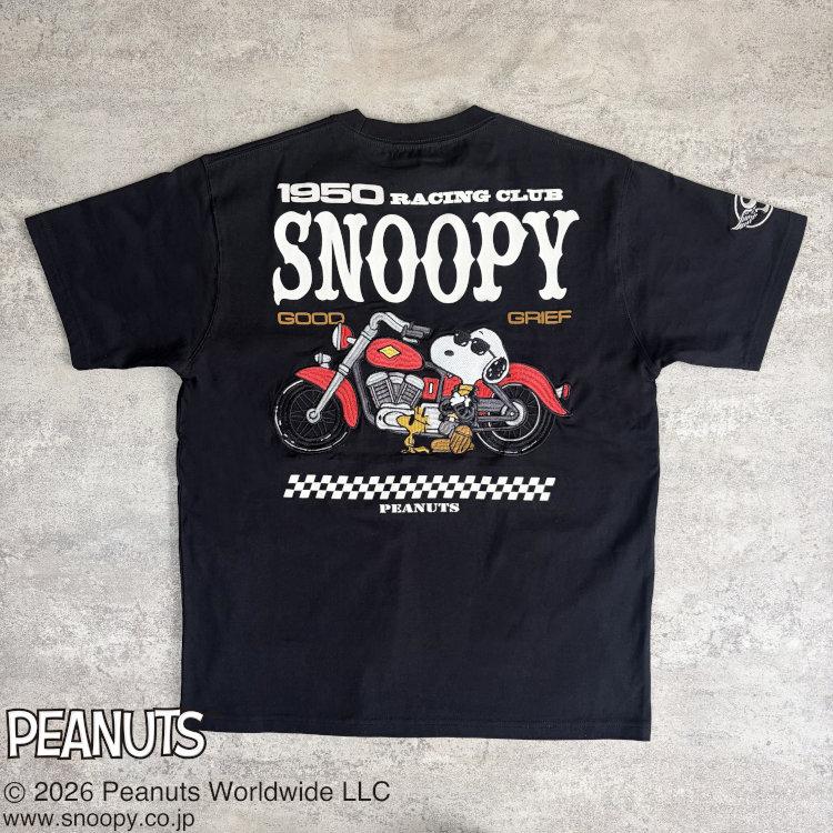SNOOPY（スヌーピー） スヌーピーxFLAGSTAFFコラボ半袖Tシャツ 462031