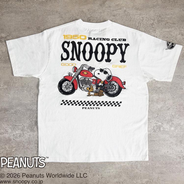 SNOOPY（スヌーピー） スヌーピーxFLAGSTAFFコラボ半袖Tシャツ 462031