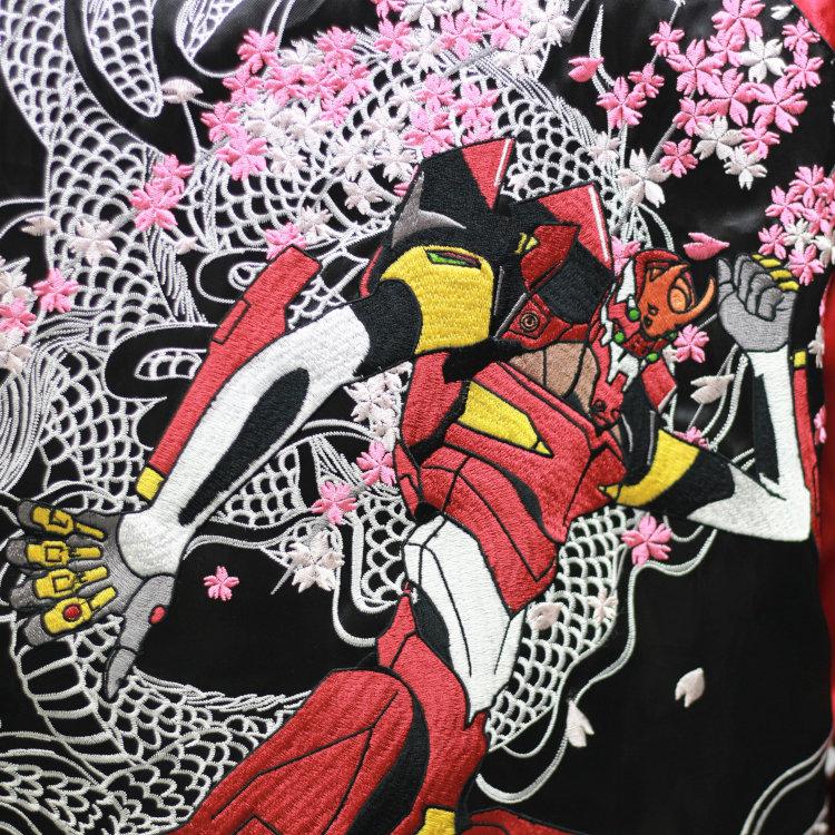 エヴァンゲリオン×錦 にしき コラボスカジャン 513351 桜龍2号機 エヴァンゲリオン×錦 にしき コラボスカジャン 513351 桜龍2号機