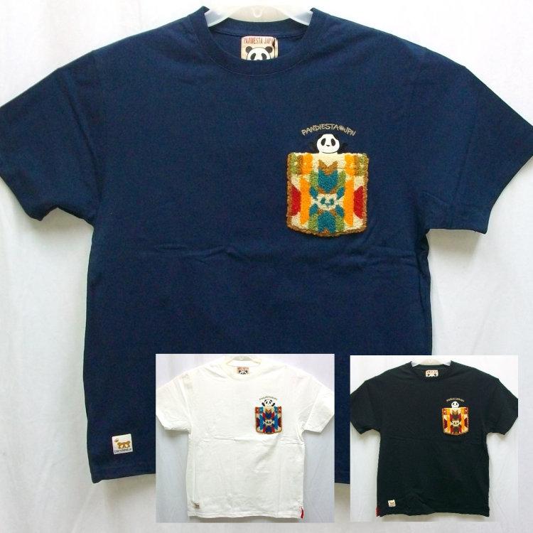 パンディエスタ PANDIESTA ネイティブサガラ刺繍ポケット半袖Tシャツ 523200 アメカジ バイカー キャラクター 和柄 | PANDIESTA