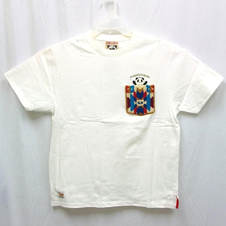 パンディエスタ PANDIESTA ネイティブサガラ刺繍ポケット半袖Tシャツ 523200 アメカジ バイカー キャラクター 和柄 | PANDIESTA | 01