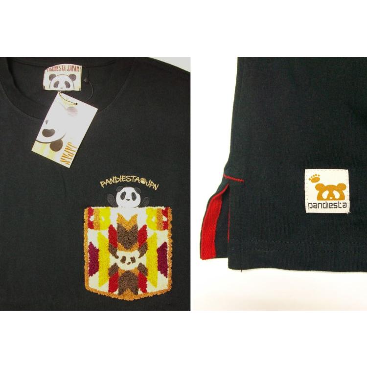 パンディエスタ PANDIESTA ネイティブサガラ刺繍ポケット半袖Tシャツ 523200 アメカジ バイカー キャラクター 和柄 | PANDIESTA | 06