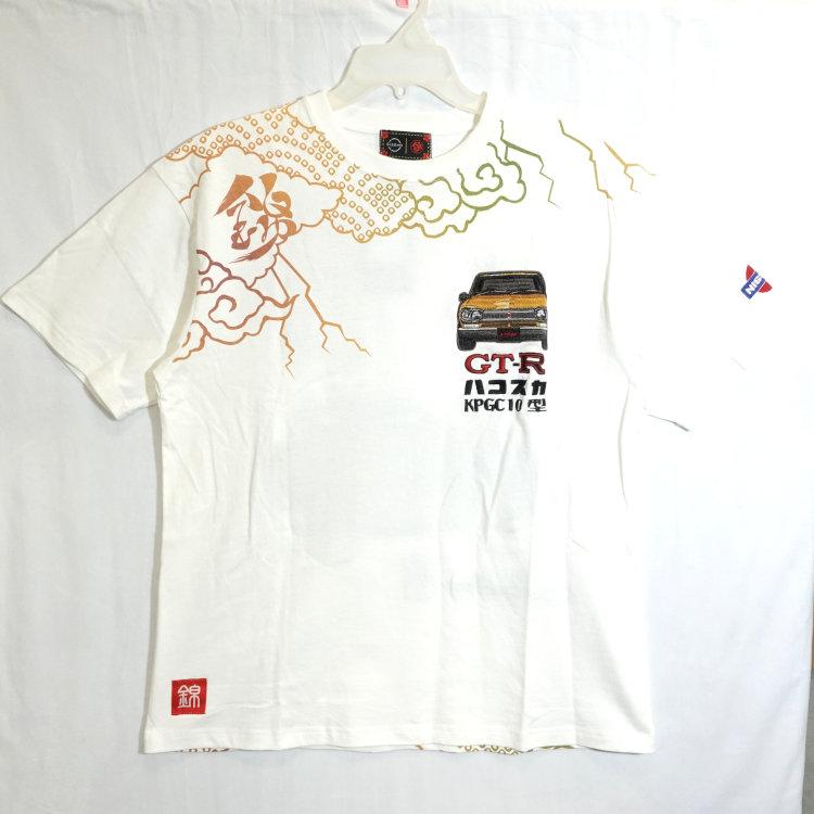 NISSAN 日産×NISIKI 錦 コラボ半袖Tシャツ 526212 KPGC10型ハコスカ雷雲 スカイラインGT-R | 日産 | 02