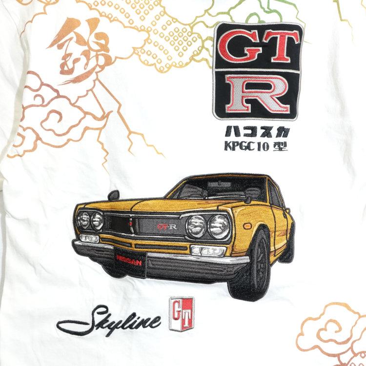 NISSAN 日産×NISIKI 錦 コラボ半袖Tシャツ 526212 KPGC10型ハコスカ雷雲 スカイラインGT-R | 日産 | 03