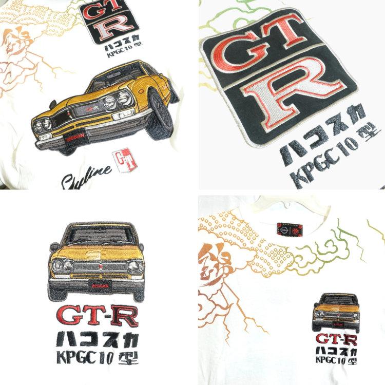 NISSAN 日産×NISIKI 錦 コラボ半袖Tシャツ 526212 KPGC10型ハコスカ雷雲 スカイラインGT-R | 日産 | 04