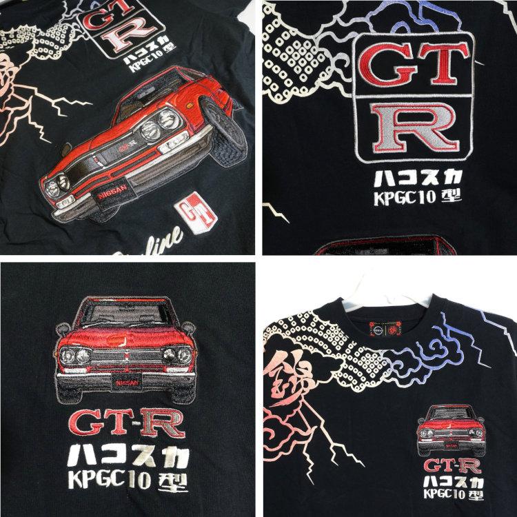 NISSAN 日産×NISIKI 錦 コラボ半袖Tシャツ 526212 KPGC10型ハコスカ雷雲 スカイラインGT-R | 日産 | 09