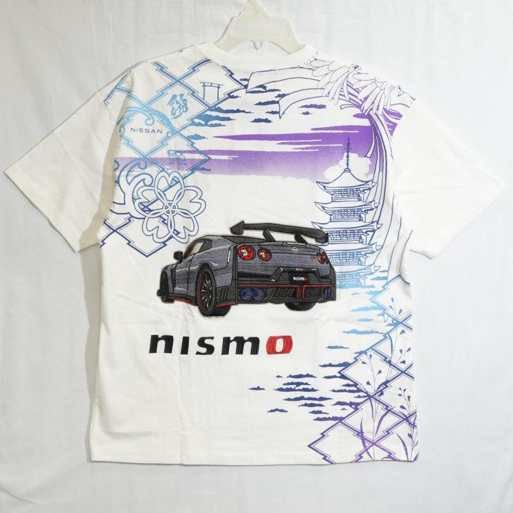 NISSAN 日産×NISIKI 錦 コラボ半袖Tシャツ 526232 NISMO GTR35 塔と紋様 スカイラインGT-R | 日産 | 01