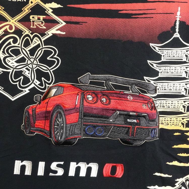 NISSAN 日産×NISIKI 錦 コラボ半袖Tシャツ 526232 NISMO GTR35 塔と紋様 スカイラインGT-R | 日産 | 07
