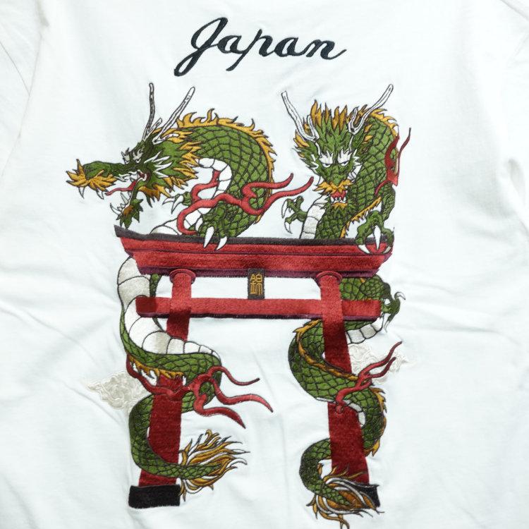 和柄Tシャツ 錦 にしき 半袖Tシャツ 526232 双龍鳥居 |  | 03