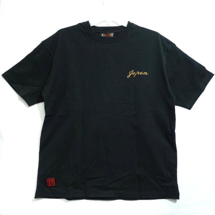 和柄Tシャツ 錦 にしき 半袖Tシャツ 526232 双龍鳥居 |  | 06