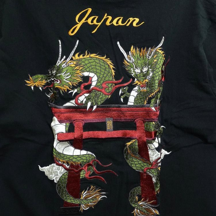 和柄Tシャツ 錦 にしき 半袖Tシャツ 526232 双龍鳥居 |  | 07